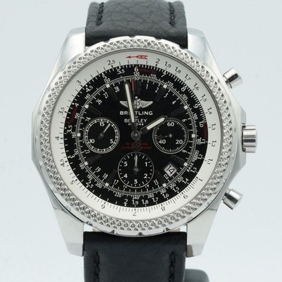 BREITLING BENTLEY MOTORS 6.75 A25362 HERREN UHR 48MM STAHL TOP ZUSTAND BR829