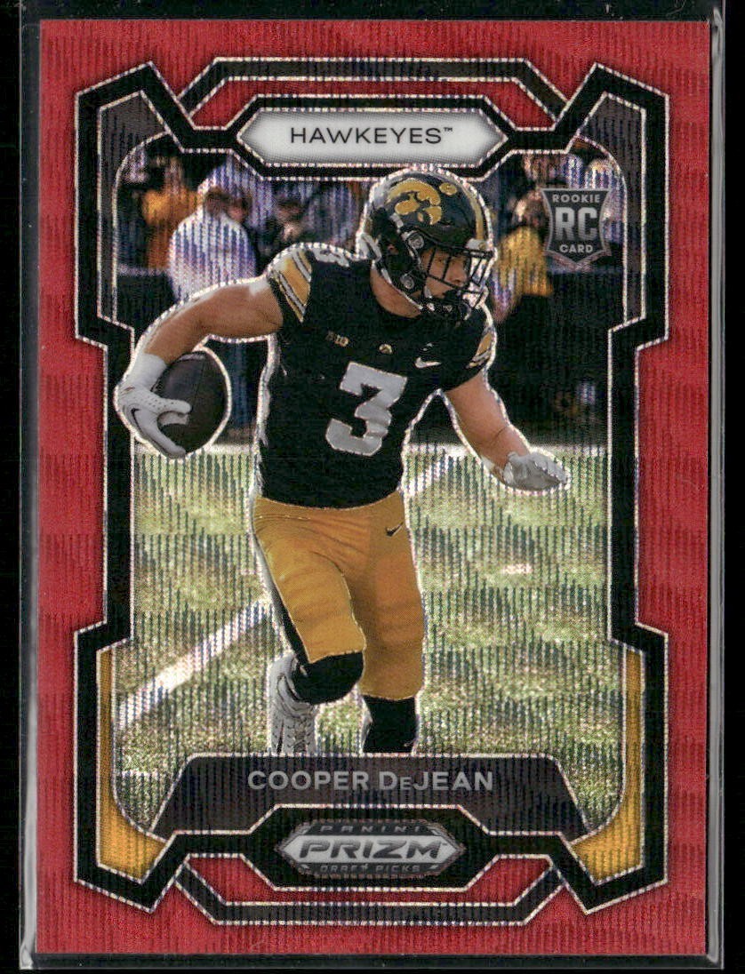 2024 Panini Prizm Draft Picks - Cooper DeJean #113 Ruby Wave Prizm (RC)