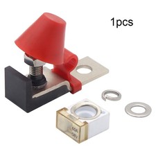 Fuse Holder Kit 100A 150A 200A 250A 300A 58V 6x2x4.7cm Red Insulating Cap