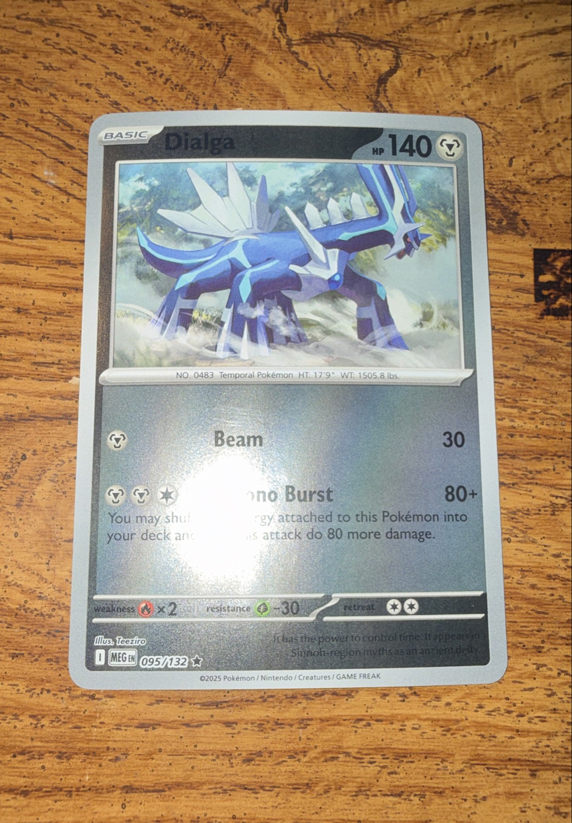 Dialga 095/132 Me01: Mega Evolution Reverse Holo