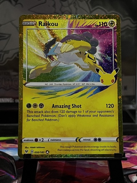Raikou 050/185 Holo ME: 30th Celebration Classic Collection Pokemon NM CLEAN!