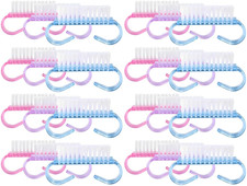 24-Pack Handle Grip Nail Brush Assorted Color , Fingernail Scrub Cleaning Brushe