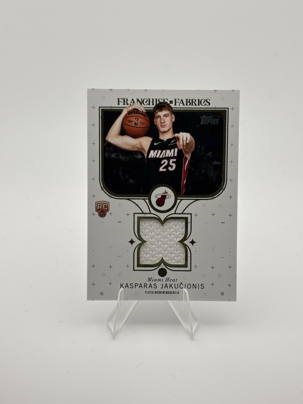 Kasparas Jakucionis 2025-26 Topps #FF-KJ Franchise Fabrics Rookie Patch