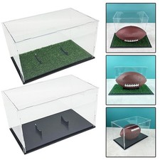 Space Saving Acrylic Football Display Box Clear Design Easy to Maintain