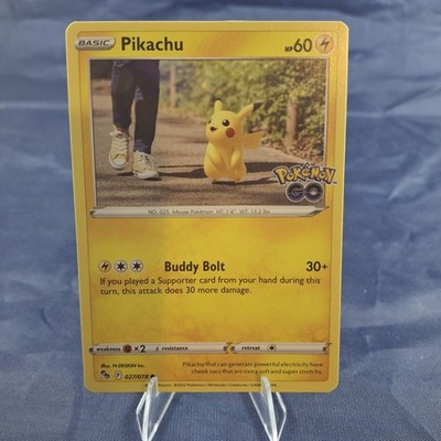 Pikachu 027/078 Common Pokemon GO Pokemon Near Mint
