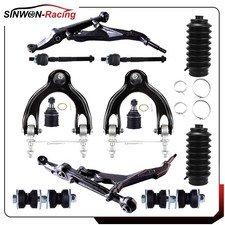 12pc For Honda Civic 92-1995 Front Control Arm Ball Joint Rack And Pinion Bellow