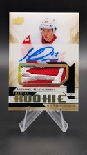 GOLD RPA #/25 18-19 Upper Deck The Cup Michael Rasmussen ROOKIE Patch Auto Wings