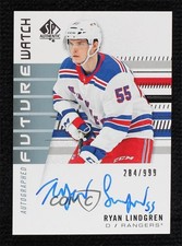 2019-20 SP Authentic Future Watch Rookies 284/999 Ryan Lindgren #171 Auto 1u6