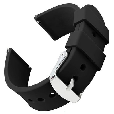 Quick Release Silicone Watch Strap Replacement for Men Women Width 20/22/24mm