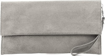 modamoda de T151 Damen Wildleder Rauleder Clutch Umhängetasche Abendtasche 