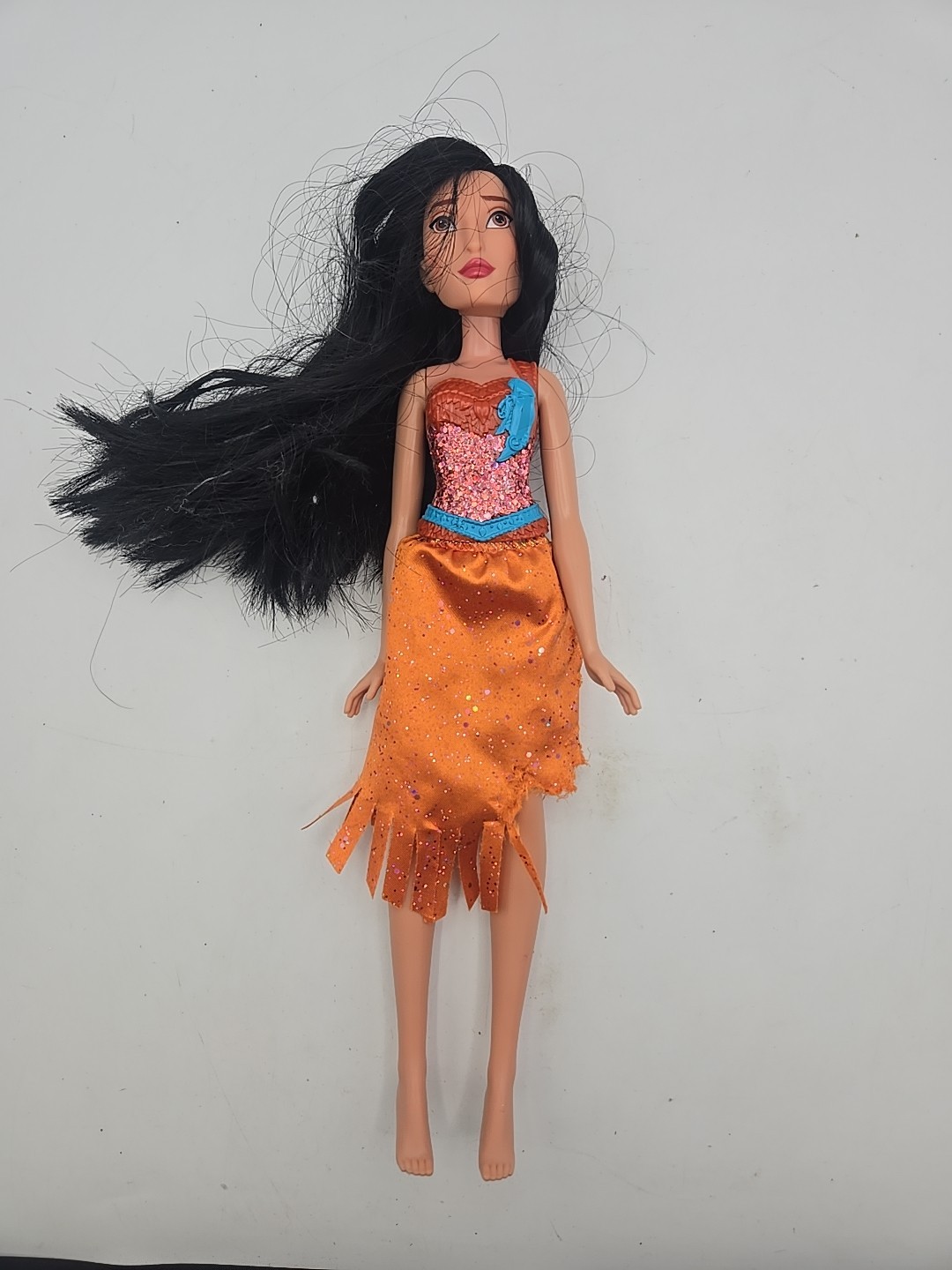 Disney Princess Royal Shimmer  Pocahontas Doll - Clothes, No