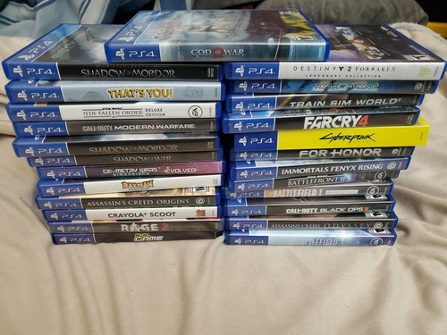 Lot Of 25 PS4 Games - God Of War / Star Wars / Cyberpunk / Call Of Duty / Etc..