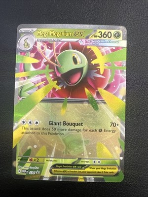 Mega Meganium ex 034 Me: Mega Evolution Black Star Promo Holo NM