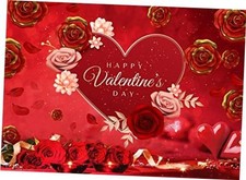 Valentine's Day Backdrop - Beautiful Blossom Love Heart Party Bridal 7x5ft