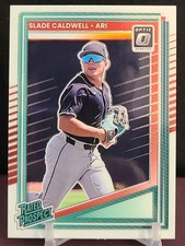 2025 Panini Donruss Slade Caldwell Optic #112 Rated Prospect 