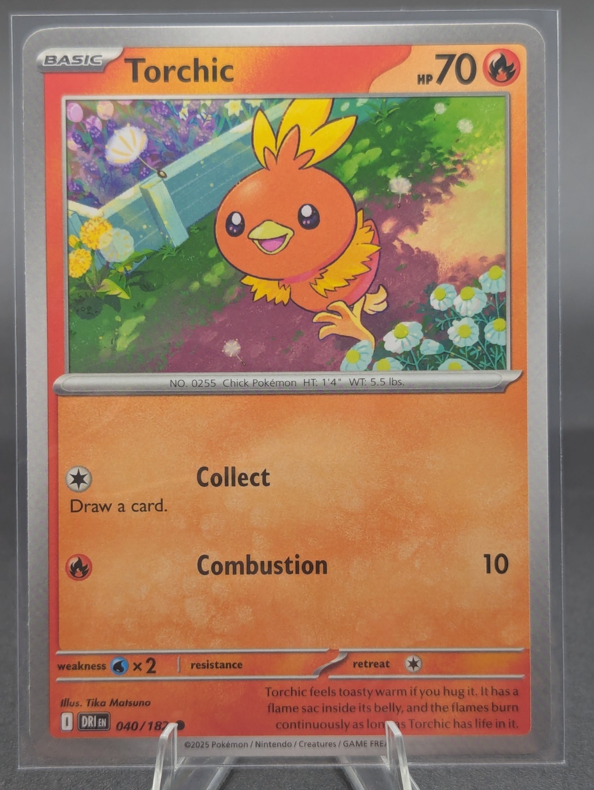 Torchic 040/182 Sv10: Pokemon Destined Rivals Regular NM - Mint