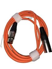 SAXLX-6 - ￼ Orange 6 Foot XLR Patch Cable PA DJ Audio Cord