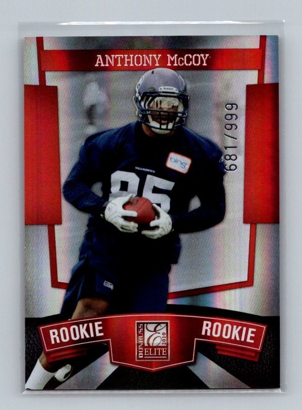 Anthony McCoy 2010 Donruss Elite Rookie #178 #/999 Seattle Seahawks