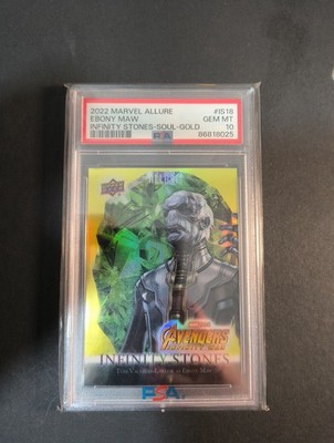 2022 Marvel Allure /  Ebony Maw / Infinity Stones Soul Gold / PSA 10 / Pop1