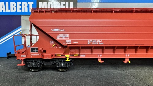 ALBERT MODELL 065003 H-RCH Rail Cargo Hungaria Carro Tramoggia Grain Cereali - Afbeelding 3 van 6