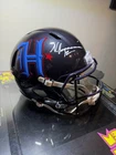 Nico Collins Alt H-Town Signed Red Speckle Full Sized Helmet Houston Texans BAS