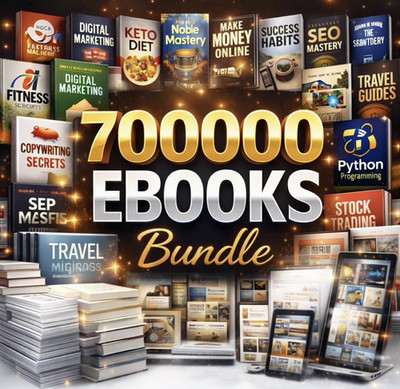 700,000+ Ebooks Bundle, Business, Travel, Technology, Instant Download