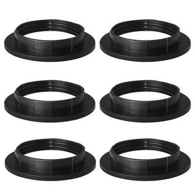 6 Pcs E27 Schraubring Kunststoff Ø 56 x 11mm für Lampenschirmbefestigung an T