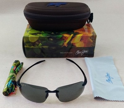 美品　マウイジム　Breakwall　MJ422-02 Breakwall Rimless Sunglasses | Lightweight Polarized Style | Maui Jim