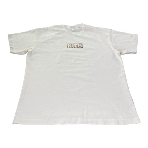 Kith Blue Mosaic Box Logo T Shirt White Men’s Medium Short Sleeve Cotton Tee