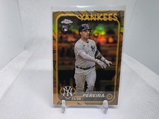 2024 Topps Chrome Gilded #33 Everson Pereira New York Yankees RC Rookie #25 /99