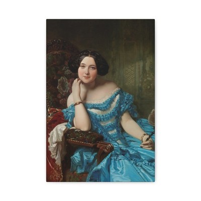 Madrazo y Kuntz, Federico de - Amalia de Llano y Dotres - Canvas Wall Art