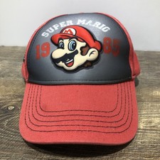Nintendo Super Mario Bros 3D Baseball Cap Youth Snap-Back Hat Childs Kids Red