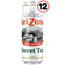 AriZona Sweet Tea 22 Oz Big Cans 12 Pack Refreshing Ready To Drink Iced Tea