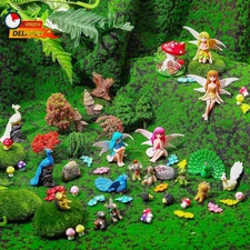 58 Pcs Miniature Fairy Figurines Mini Garden Accessories Outdoor, Include Model
