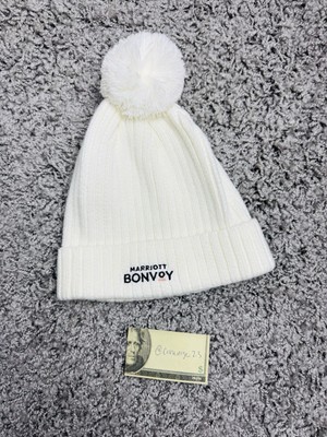 Rare New Marriott Bonvoy Winter Beanie - White For Bonvoy Launch