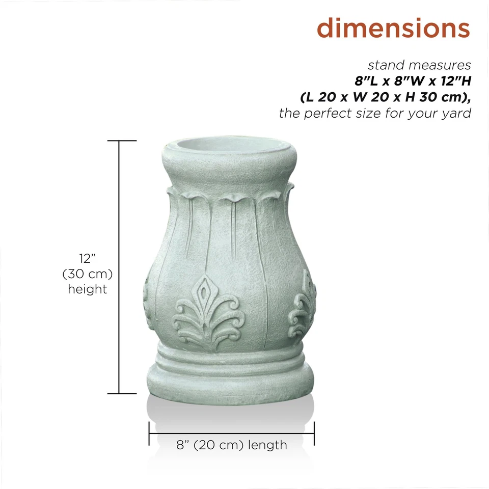 Soporte Globo Mirador Resistente para Jardín o Interior 8 x 8 x 12 Estilo Vintage Foto 3 de 4