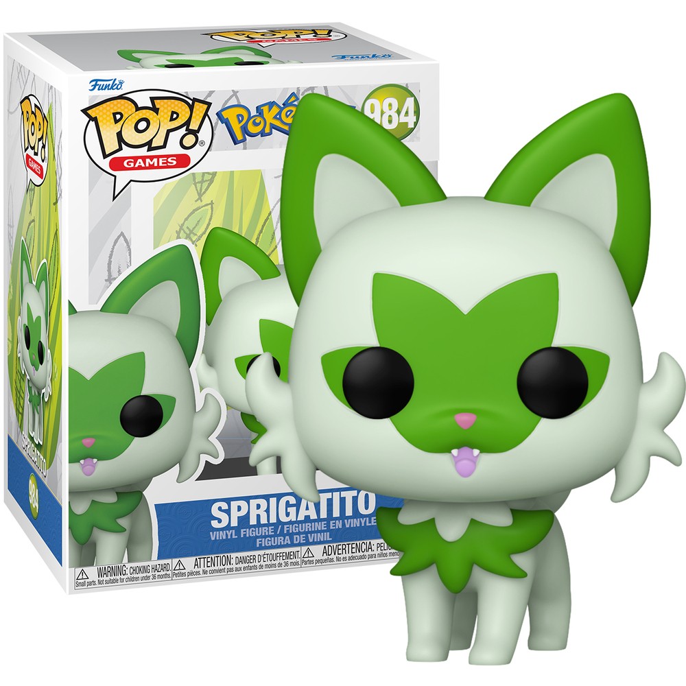 Funko Pop! Games: Pokemon - Sprigatito - Poussacha - Collectible Vinyl Figure - Gift Idea - Official Products - Toys For Children And Adults - Video G - Image 3