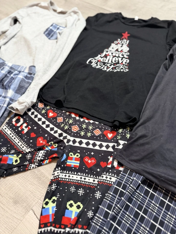 Conjunto de pijama festivo para niños - negro, azul, multicolor niños 11-12 Foto 3 de 4