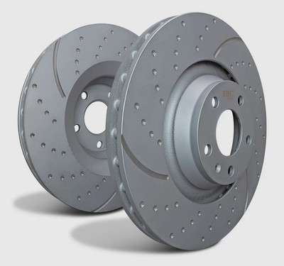 EBC GD1846 GD Sport Dimple Drilled/ Slotted Brake Rotors Rear Set