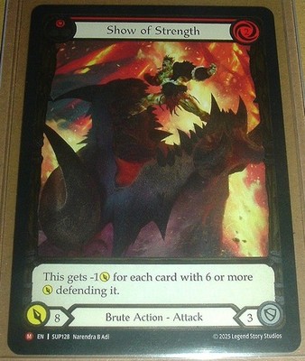 Show of Strength Extended Art Flesh and Blood Super Slam Cold Foil Gem Mint