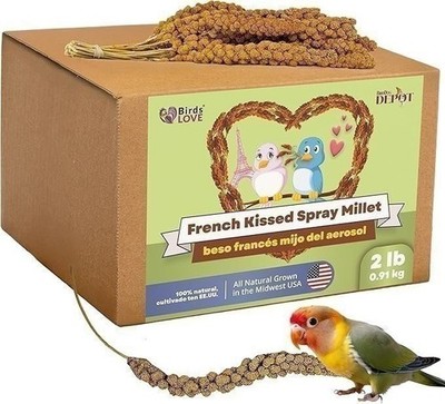 Birds LOVE Wholesome & Lovely Spray Millet Non-GMO for Birds Cockatiel...