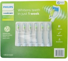 Philips Sonicare W Diamond Clean HX 6066/71 6 Brush Heads Medium Full Size