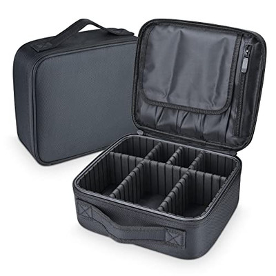 #ad #ad Makeup Bag travel organizer Cosmetic Bag Portable Artist Storage Small Black