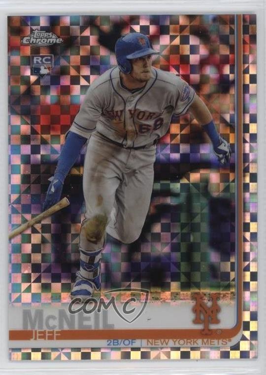 2019 Topps Chrome Mega Box X-Fractor Jeff McNeil #152 3y4