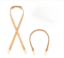 New 2-in-1 crossbody and shoulder leather button adjustable strap vachetta