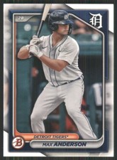 2023 Bowman Prospects #BP-128 Max Anderson Detroit Tigers 2504