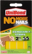 UniBond No More Nails Zdejmowane paski wiszące na obrazie, opakowanie 10 szt.,