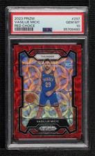 2023-24 Panini Prizm Choice Red 87/88 Vasilije Micic #297 PSA 10 GEM MT 14t3
