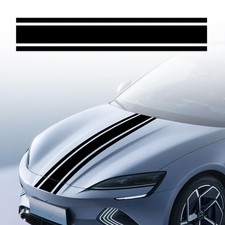 49x 8.7 Car Hood Stripe Sticker Decal Vinyl Auto Racing Body Side Black