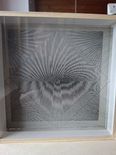 OP-Art Bild 25x25x4 Prof Ludwig Wilding Hamburg
